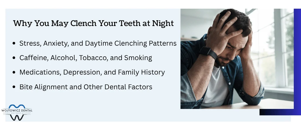 why you clench your teeth at night